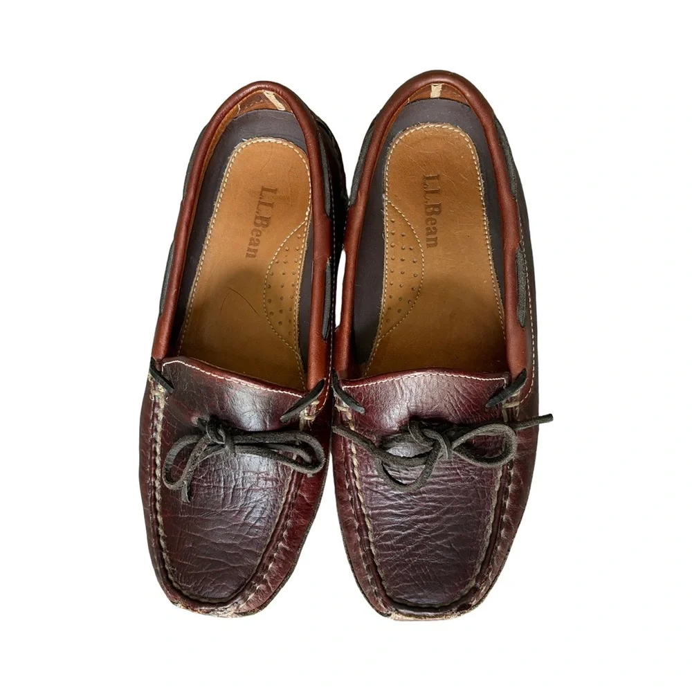 L. L. Bean Women’s Double Soled Leather  Slippers - Picture 3 of 7